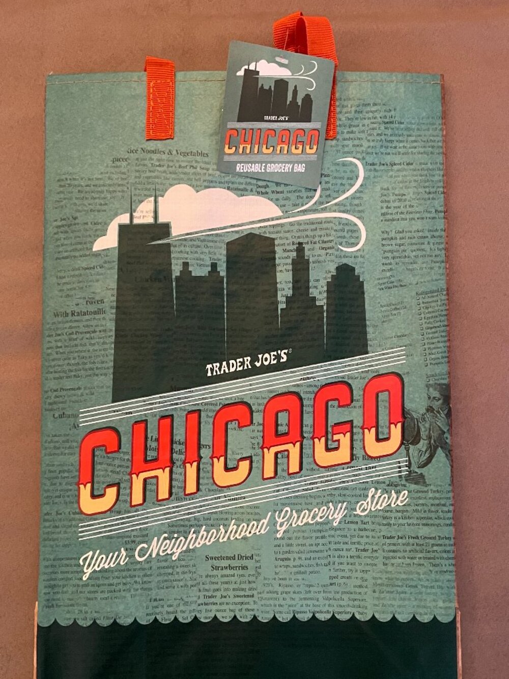 Trader Joe's TJs LIMITED EDITION Tote - CHICAGO IL State Bag